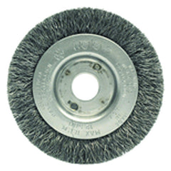 ‎3″ Diameter-3/8″-1/2″ Arbor Hole - Crimped Steel Wire Straight Wheel - Eagle Tool & Supply