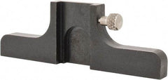 Made in USA - 3" OAL, Black Oxide Steel Caliper Depth Attachment - 1 Piece, 0.62" Slot Width, For Use with 4-6" Calipers - Eagle Tool & Supply