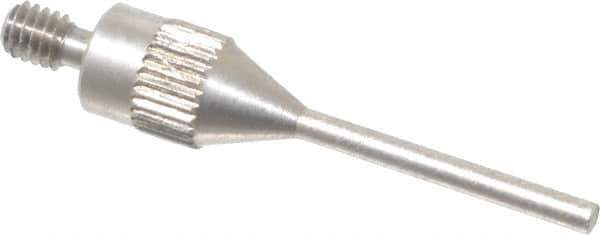 Made in USA - 1" OAL, Black Oxide Stainless Steel Caliper Depth Attachment - 1 Piece, For Use with 6, 12, 18" Calipers - Eagle Tool & Supply