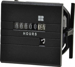 Trumeter - 7 Digit Wheel Display Hour Meter - No Reset - Eagle Tool & Supply