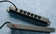 Wiremold - 6 Outlets, 120 Volts, 15 Amps, 15' Cord, Power Outlet Strip - Rack Mount, 2 Front - 4 Back NEMA Configuration, cULus Recognized - Eagle Tool & Supply