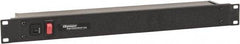 Wiremold - 6 Outlets, 120 Volts, 15 Amps, 6' Cord, Power Outlet Strip - Rack Mount, 6 Back NEMA Configuration, 19" Strip - Eagle Tool & Supply