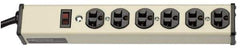 Wiremold - 6 Outlets, 120 Volts, 20 Amps, 15' Cord, Power Outlet Strip - Free Hanging Mount, 5-20 NEMA Configuration, 13-1/4" Strip, cULus Listed - Eagle Tool & Supply