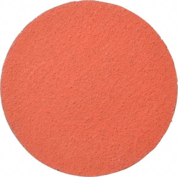 3M - 3" Disc Diam, 80 Grit, Ceramic Quick Change Disc - Type R Attaching System, Coated, Orange, Medium Grade, 20,000 RPM, 777F Series - Eagle Tool & Supply