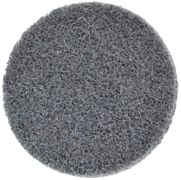 3M - 2" Disc Diam, Silicon Carbide Quick Change Disc - Type R Attaching System, Nonwoven, Gray, Fine Grade, 22,100 RPM - Eagle Tool & Supply