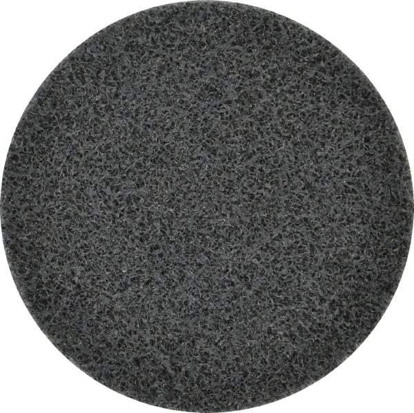 3M - 3" Disc Diam, Silicon Carbide Quick Change Disc - Type R Attaching System, Nonwoven, Gray, Fine Grade, 15,100 RPM - Eagle Tool & Supply