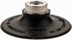 3M - 3" Diam Quick-Change Type R Disc Backing Pad - Medium Density, 18,000 RPM, Roloc TR Compatible - Eagle Tool & Supply