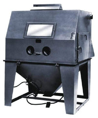 Econoline - 62" Wide x 82" High x 74" Deep Sandblasting Cabinet - Working Dimensions 60" Wide x 40" High x 30" Deep - Eagle Tool & Supply