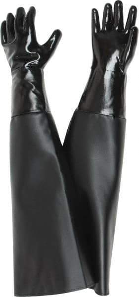 Made in USA - Size L (7) Neoprene Sand Blasting Work Gloves - For General Purpose, Uncoated, Paired - Eagle Tool & Supply