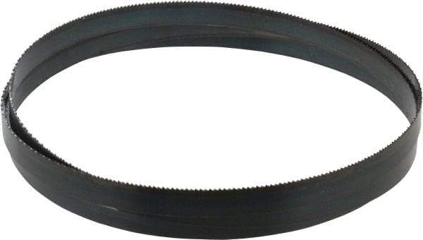 Starrett - 14 TPI, 5' 5" Long x 1/2" Wide x 0.025" Thick, Welded Band Saw Blade - Carbon Steel, Toothed Edge, Raker Tooth Set, Flexible Back, Contour Cutting - Eagle Tool & Supply