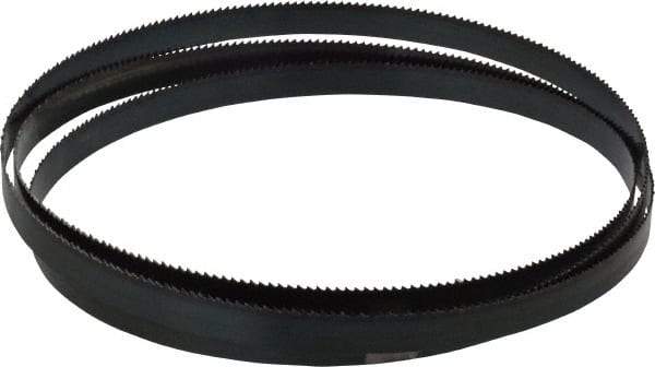 Starrett - 10 TPI, 5' 8-1/2" Long x 1/2" Wide x 0.025" Thick, Welded Band Saw Blade - Carbon Steel, Toothed Edge, Raker Tooth Set, Flexible Back, Contour Cutting - Eagle Tool & Supply