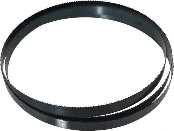 Starrett - 8 TPI, 7' 9" Long x 3/4" Wide x 0.032" Thick, Welded Band Saw Blade - Carbon Steel, Toothed Edge, Raker Tooth Set, Flexible Back, Contour Cutting - Eagle Tool & Supply
