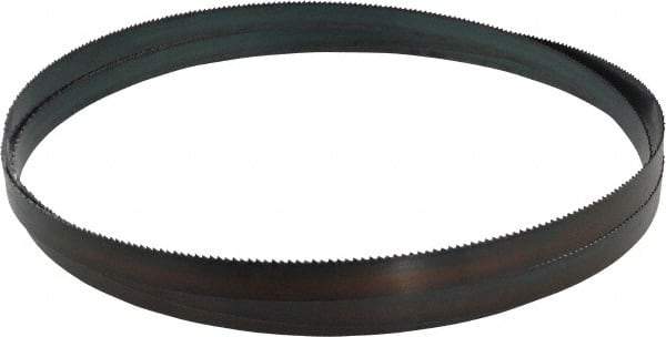 Starrett - 8 TPI, 10' Long x 3/4" Wide x 0.032" Thick, Welded Band Saw Blade - Carbon Steel, Toothed Edge, Raker Tooth Set, Flexible Back, Contour Cutting - Eagle Tool & Supply