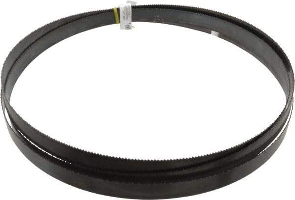 Starrett - 8/S TPI, 11' 6" Long x 1" Wide x 0.035" Thick, Welded Band Saw Blade - Carbon Steel, Toothed Edge, Raker Tooth Set, Flexible Back, Contour Cutting - Eagle Tool & Supply