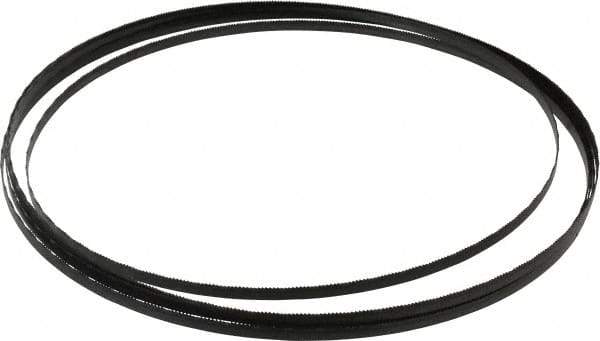 Starrett - 18/W TPI, 12' 6" Long x 1/4" Wide x 0.025" Thick, Welded Band Saw Blade - Carbon Steel, Toothed Edge, Wavy Tooth Set, Flexible Back, Contour Cutting - Eagle Tool & Supply