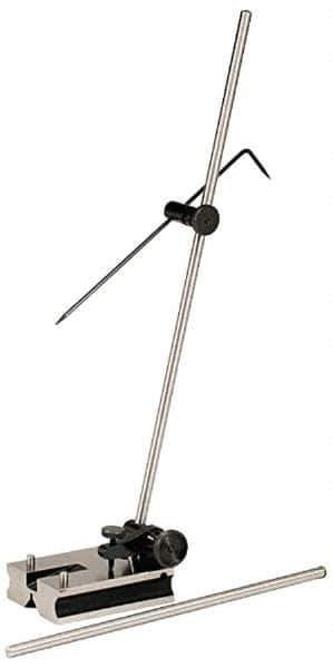 Value Collection - 2 Spindle, 12 and 18 Inch Spindle Length, Surface Gage - 3-1/4 Inch Long x 2-1/2 Inch Wide Base, 1-1/8 Inch Overall Height - Eagle Tool & Supply