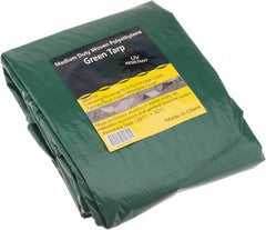 Value Collection - 30' Long x 20' Wide Polyethylene Tarp & Dust Cover - Green, 9 to 10 mil Thickness - Eagle Tool & Supply