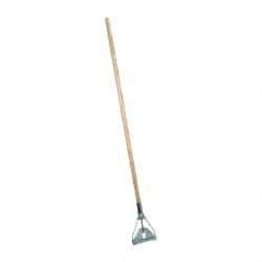 Rubbermaid - 60" Wood Quick Connect Mop Handle - 15/16" Handle Diam, Steel Connector, Use with Wet Mops - Eagle Tool & Supply