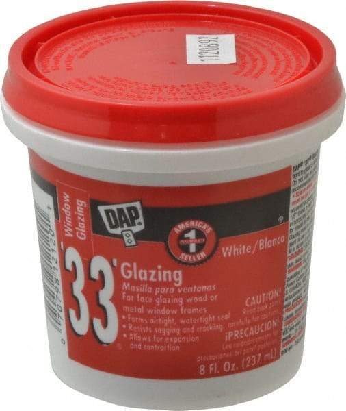 DAP - 8 oz Glazing Compound - White - Eagle Tool & Supply