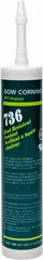 Dow Corning - 10.1 oz Cartridge Red RTV Silicone Joint Sealant - -85 to 500°F Operating Temp, 17 min Tack Free Dry Time, 24 hr Full Cure Time, Series 736 - Eagle Tool & Supply