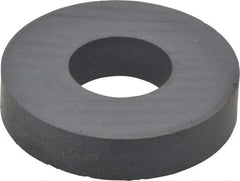 Mag-Mate - 1.203" ID x 2.8" OD Ceramic Ring Magnet - 0.59" Thick, 350°F Max Operating Temp - Eagle Tool & Supply