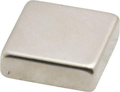 Eclipse - 16.5 Lb Max Holding Capacity Neodymium Rare Earth Block Magnet - 3/4" Long x 3/4" Wide x 1/4" High, 248°F Max Operating Temp - Eagle Tool & Supply