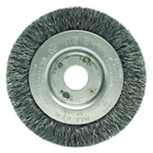 ‎3″ Diameter-3/8″-1/2″ Arbor Hole - Crimped Steel Wire Straight Wheel - Eagle Tool & Supply