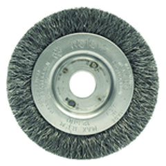 ‎3″ Diameter-3/8″-1/2″ Arbor Hole - Crimped Steel Wire Straight Wheel - Eagle Tool & Supply