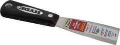Hyde Tools - 1-1/2" Wide Stainless Steel Putty Knife - Flexible, Nylon Handle, 7-3/4" OAL - Eagle Tool & Supply