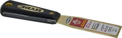 Hyde Tools - 1-5/16" Wide Brass Putty Knife - Stiff, Nylon Handle, 7-3/4" OAL - Eagle Tool & Supply