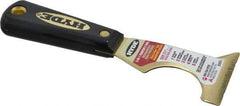 Hyde Tools - 2-1/2" Wide Brass Taping Knife - Stiff, Nylon Handle, 7-1/4" OAL - Eagle Tool & Supply