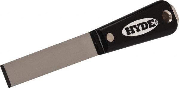 Hyde Tools - 3/4" Wide Chisel Edge Blade High Carbon Steel Chisel Scraper - Stiff, Hammerhead Nylon Handle, 8.3" OAL - Eagle Tool & Supply