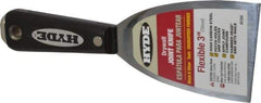 Hyde Tools - 3" Wide Steel Putty Knife - Flexible, Nylon Handle - Eagle Tool & Supply