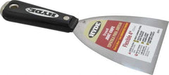 Hyde Tools - 4" Wide Carbon Steel Taping Knife - Flexible, Hammerhead Nylon Handle, 8-1/4" OAL - Eagle Tool & Supply