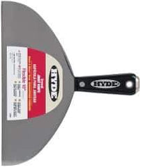 Hyde Tools - 10" Wide Carbon Steel Taping Knife - Flexible, Hammerhead Nylon Handle, 8-3/8" OAL - Eagle Tool & Supply