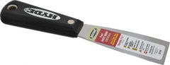 Hyde Tools - 1-1/2" Wide Steel Putty Knife - Flexible, Nylon Handle, 7-3/4" OAL - Eagle Tool & Supply