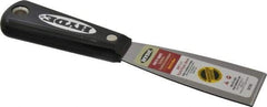 Hyde Tools - 1-1/2" Wide Steel Putty Knife - Stiff, Nylon Handle, 7-3/4" OAL - Eagle Tool & Supply