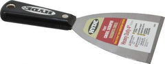 Hyde Tools - 4" Wide Carbon Steel Taping Knife - Stiff, Nylon Handle, 8-1/8" OAL - Eagle Tool & Supply