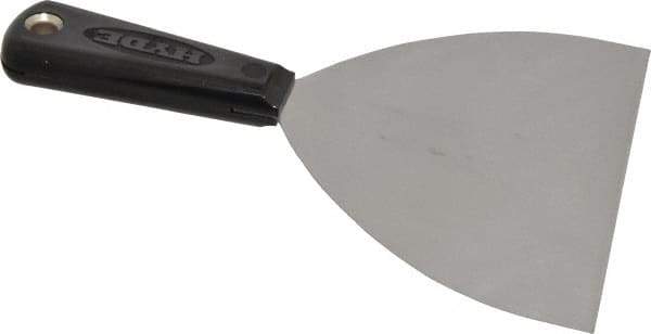 Hyde Tools - 6" Wide Carbon Steel Taping Knife - Flexible, Nylon Handle, 8-1/4" OAL - Eagle Tool & Supply