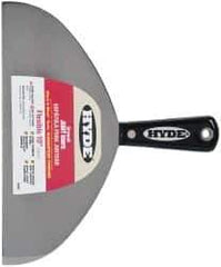 Hyde Tools - 10" Wide Carbon Steel Taping Knife - Flexible, Nylon Handle, 8-1/4" OAL - Eagle Tool & Supply