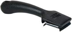 Hyde Tools - Carbon Steel 4-Edge Scraper - 1-1/2" Blade Width, 7-1/2" Long Plastic Handle - Eagle Tool & Supply