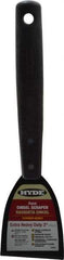 Hyde Tools - Stiff Carbon Steel Chisel Scraper - 3" Blade Width, 8" Long Polypropylene Handle - Eagle Tool & Supply