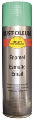 Rust-Oleum - Safety Green, 15 oz Net Fill, Gloss, Enamel Spray Paint - 14 Sq Ft per Can, 15 oz Container, Use on Rust Proof Paint - Eagle Tool & Supply