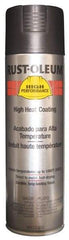 Rust-Oleum - Black, 15 oz Net Fill, Flat, High-Heat Spray Paint - 14 Sq Ft per Can, 15 oz Container - Eagle Tool & Supply