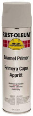 Rust-Oleum - 15 oz Flat Gray Enamel Spray Primer - 14 Sq Ft Coverage - Eagle Tool & Supply