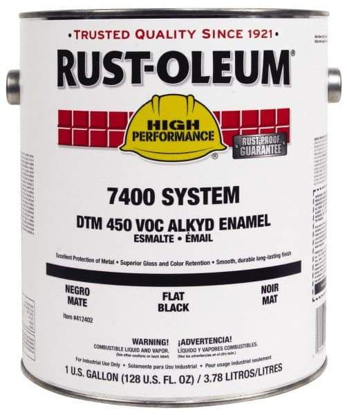 Rust-Oleum - 1 Gal Forest Green Gloss Finish Industrial Enamel Paint - Interior/Exterior, Direct to Metal, <450 gL VOC Compliance - Eagle Tool & Supply