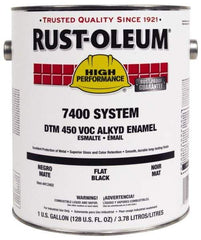 Rust-Oleum - 1 Gal Forest Green Gloss Finish Industrial Enamel Paint - Interior/Exterior, Direct to Metal, <450 gL VOC Compliance - Eagle Tool & Supply