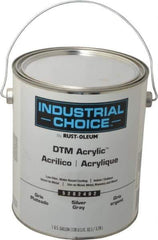 Rust-Oleum - 1 Gal Silver Gray Semi Gloss Finish Alkyd Enamel Paint - Interior/Exterior, Direct to Metal, <250 gL VOC Compliance - Eagle Tool & Supply