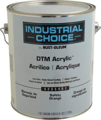 Rust-Oleum - 1 Gal Safety Orange Semi Gloss Finish Alkyd Enamel Paint - Interior/Exterior, Direct to Metal, <250 gL VOC Compliance - Eagle Tool & Supply