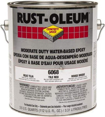 Rust-Oleum - 1 Gal High Gloss Tile Red Water-Based Epoxy - 200 to 350 Sq Ft/Gal Coverage, <250 g/L VOC Content - Eagle Tool & Supply
